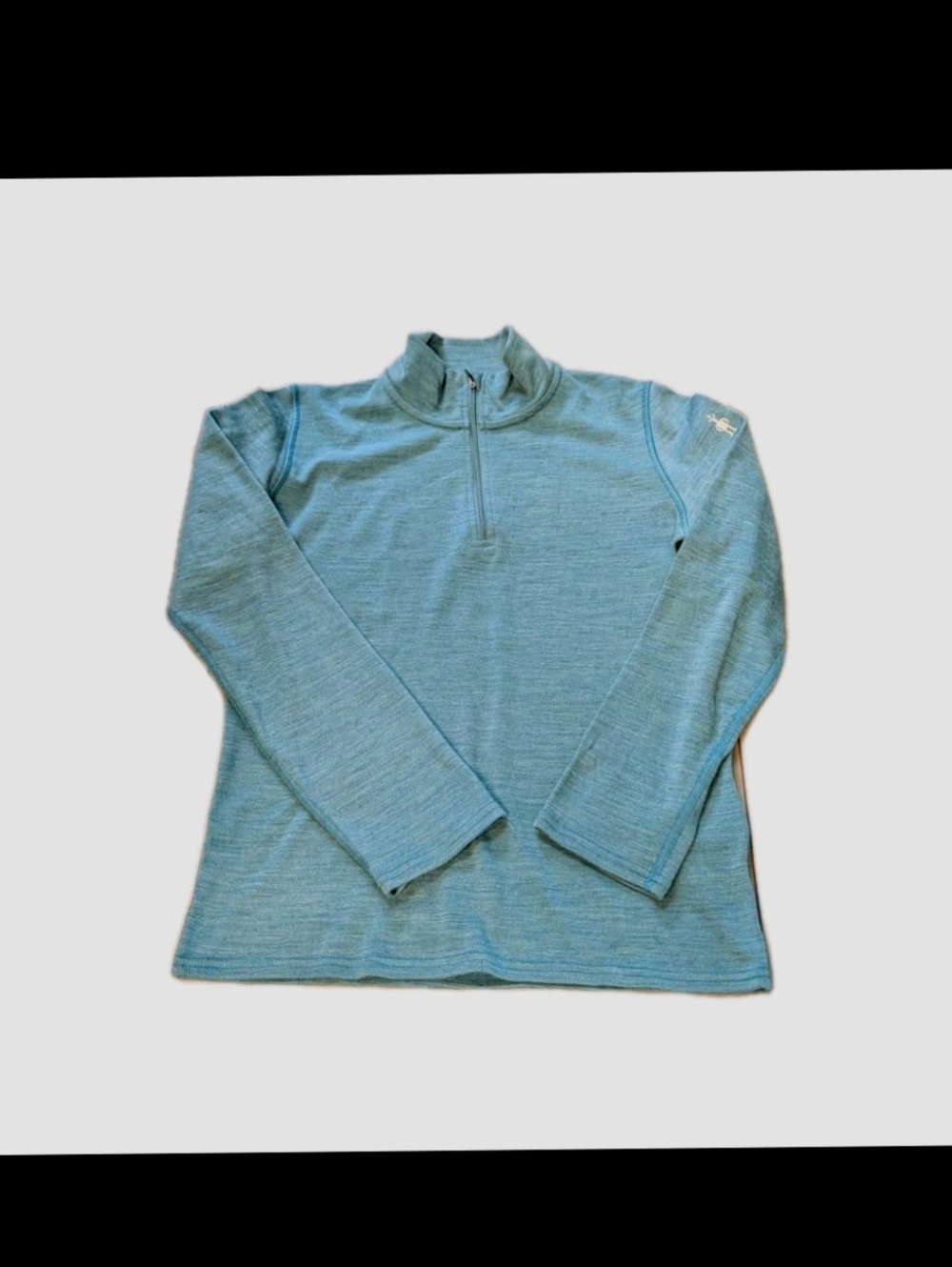 Smartwool Classic Thermal Merino Base Layer 1/4 Zip Shirt Top Kids XL Outdoor